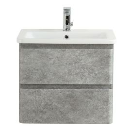 Тумба с раковиной подвесная BelBagno ALBANO-CER 50 Cemento Verona Grigio, раковина белая - фото, отзывы, цена