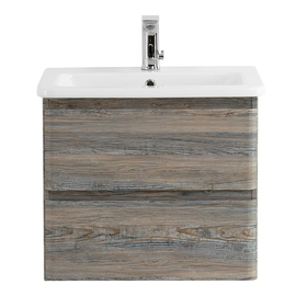 Тумба с раковиной подвесная BelBagno ALBANO-CER 50 Серое дерево, раковина белая - фото, отзывы, цена