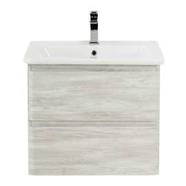 Тумба с раковиной подвесная BelBagno ALBANO-CER 60 Rovere Vintage Bianco, раковина белая - фото, отзывы, цена