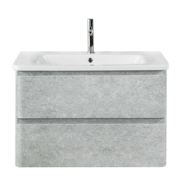 Тумба с раковиной подвесная BelBagno ALBANO-CER 80 Cemento Verona Grigio, раковина белая - фото, отзывы, цена