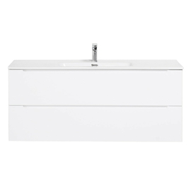 Тумба с раковиной подвесная BelBagno ETNA 120 Bianco Lucido, раковина белая - фото, отзывы, цена