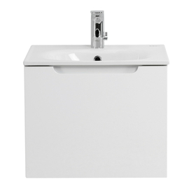 Тумба с раковиной подвесная с одним ящиком BelBagno ETNA 60 Bianco Lucido, раковина белая - фото, отзывы, цена