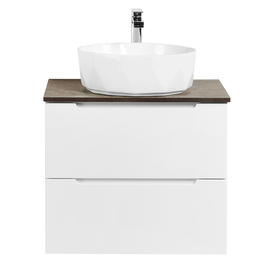 Тумба со столешницей и накладной раковиной подвесная BelBagno ETNA 60 Bianco Lucido - фото, отзывы, цена