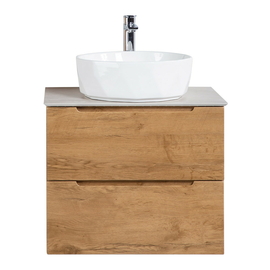 Тумба со столешницей и накладной раковиной подвесная BelBagno ETNA 60 Rovere Nature - фото, отзывы, цена