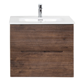 Тумба с раковиной подвесная BelBagno ETNA 60 Rovere Moro, раковина белая - фото, отзывы, цена