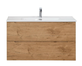 Тумба с раковиной подвесная BelBagno ETNA 80 Rovere Nature, раковина белая - фото, отзывы, цена