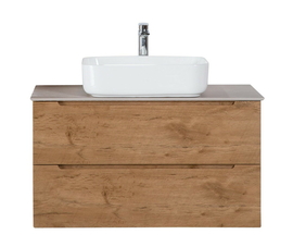 Тумба со столешницей и накладной раковиной подвесная BelBagno ETNA 80 Rovere Nature - фото, отзывы, цена