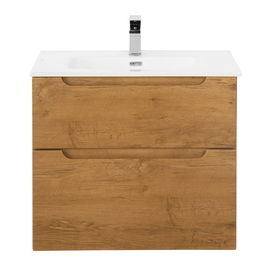 Тумба с раковиной подвесная BelBagno ETNA-H60 70 Rovere Nature, раковина белая - фото, отзывы, цена