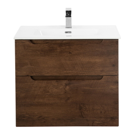 Тумба с раковиной подвесная BelBagno ETNA-H60 80 Rovere Moro, раковина белая - фото, отзывы, цена