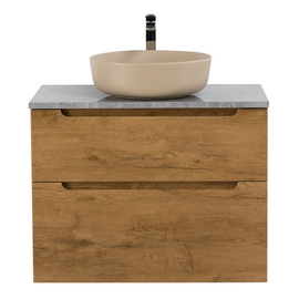 Тумба со столешницей и накладной раковиной подвесная BelBagno ETNA-H60 90 Rovere Nature - фото, отзывы, цена