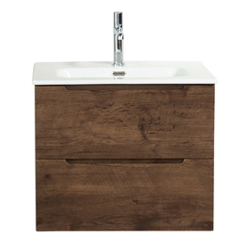 Тумба с раковиной подвесная BelBagno ETNA 39 50 Rovere Moro, раковина белая - фото, отзывы, цена