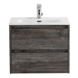 Тумба с раковиной подвесная BelBagno KRAFT 39 50 Pino Pasadena, раковина белая - фото, отзывы, цена