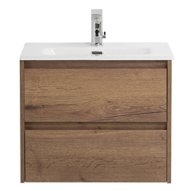 Тумба с раковиной подвесная BelBagno KRAFT 39 60 Rovere Tabacco, раковина белая - фото, отзывы, цена