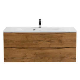 Тумба с раковиной подвесная BelBagno MARINO 110 Rovere Nature, раковина белая - фото, отзывы, цена