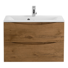 Тумба с раковиной подвесная BelBagno MARINO 75 Rovere Nature, раковина белая - фото, отзывы, цена