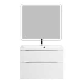 Тумба с раковиной подвесная BelBagno MARINO-H60 80 Bianco Lucido, раковина белая - фото, отзывы, цена