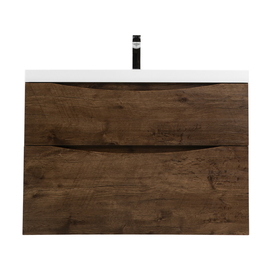 Тумба с раковиной подвесная BelBagno MARINO-H60 90 Rovere Moro, раковина белая - фото, отзывы, цена