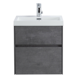 Тумба с раковиной подвесная BelBagno PIETRA MINI 50AS Stucco Cemento, раковина белая - фото, отзывы, цена