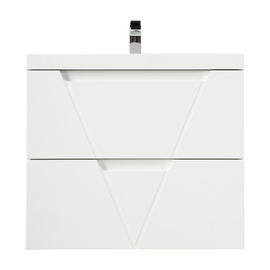 Тумба с раковиной подвесная BelBagno VITTORIA 80 Bianco Opaco, раковина белая - фото, отзывы, цена