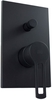 Смеситель встраиваемый для душа Paffoni на 2 выхода, 120х190мм, девиатор-кнопка, черный матовый, RIN015NO/M - фото, отзывы, цена