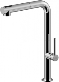 Смеситель для мойки Paffoni с поворотным изливом гнутый, 90гр,CHEF, хром, CH985CR - фото, отзывы, цена