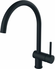 Смеситель для мойки Paffoni с поворотным изливом, черный матовый, LIG280NO - фото, отзывы, цена