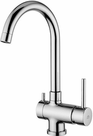 Смеситель для мойки Paffoni с поворотным изливом и 3 каналом для питьевой воды, хром, SK190CR - фото, отзывы, цена