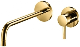 Смеситель для раковины Paffoni встр., накл. 70мм, излив 175мм, золото,LIGHT Paffoni LIG101HG70, LIG101HG70 - фото, отзывы, цена