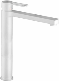 Смеситель для раковины Paffoni высокий без донного клапана, белый матовый, RIN081BO - фото, отзывы, цена