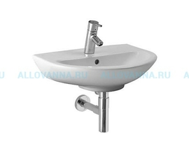 Подвесная раковина JIKA Mio 55х43х18 см, санфарфор - фото, отзывы, цена