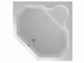 Ванна акриловая Aquatek Лира 148х148, вклеенный каркас, LIR150-0000032 - фото, отзывы, цена