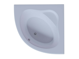 Ванна акриловая Aquatek Калипсо 146x146 угловая, с каркасом, с фронтальным экраном, без гидромассажа - фото, отзывы, цена