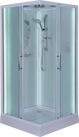 Душевая кабина Esbano ES-L90CKR квадратная, с крышей и LED освещением - фото, отзывы, цена