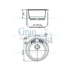 Мойка мраморная GranFest RONDO GF-R520 - фото, отзывы, цена