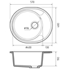 Кухонная мойка GranFest Urban 857L, черный - фото, отзывы, цена