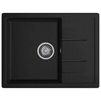 Кухонная мойка GranFest Quadro 650L, черный - фото, отзывы, цена