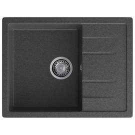 Кухонная мойка GranFest Quadro 650L, графит - фото, отзывы, цена