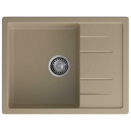 Кухонная мойка GranFest Quadro 650L, песочный - фото, отзывы, цена