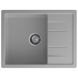 Кухонная мойка GranFest Quadro 650L, серый - фото, отзывы, цена