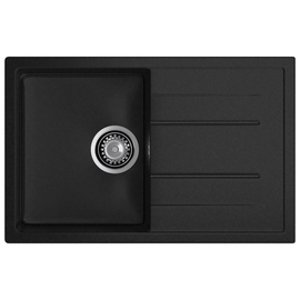 Кухонная мойка GranFest Quadro 780L, черный - фото, отзывы, цена