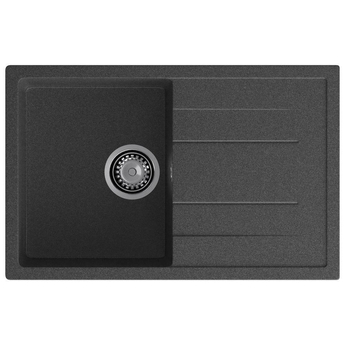 Кухонная мойка GranFest Quadro 780L, графит - фото, отзывы, цена