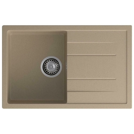Кухонная мойка GranFest Quadro 780L, песочный - фото, отзывы, цена