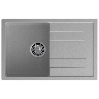 Кухонная мойка GranFest Quadro 780L, серый - фото, отзывы, цена