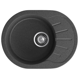 Кухонная мойка GranFest Rondo 580L, графит - фото, отзывы, цена