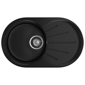 Кухонная мойка GranFest Rondo 750L, черный - фото, отзывы, цена