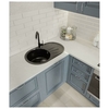Кухонная мойка GranFest Rondo 750L, черный - фото, отзывы, цена