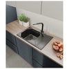 Кухонная мойка GranFest Unique 740L, черный - фото, отзывы, цена