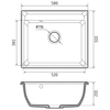 Кухонная мойка GranFest Vertex 580, кашемир - фото, отзывы, цена