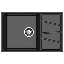 Кухонная мойка GranFest Vertex 780L, черный - фото, отзывы, цена