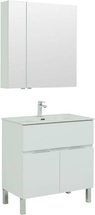 Комплект мебели для ванной Aquanet Алвита New 80 1 ящик, 2 дверцы, белый матовый, 00274213 - фото, отзывы, цена